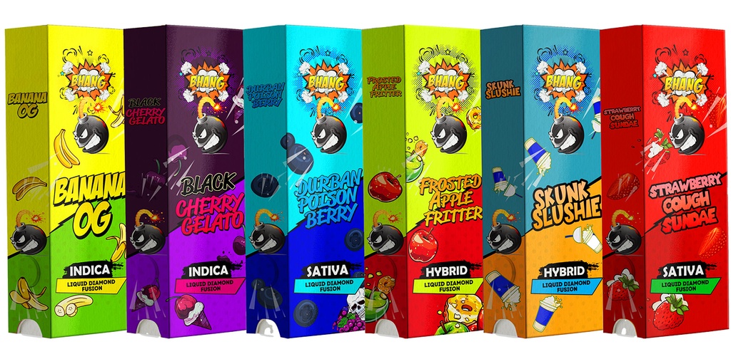 Bhang Bars Liquid Diamond Fusion THC Vapes 2g - Tropical Runtz (Sativa)