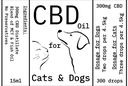 CBD Isolate Drops for Cats & Dogs 300mg (15ml)