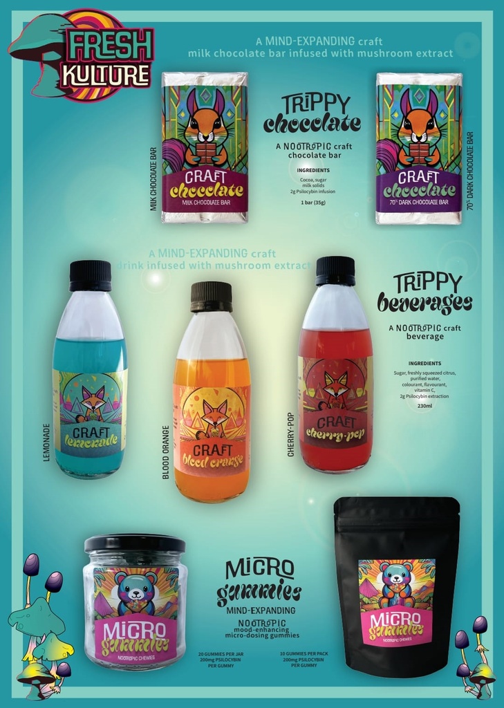 Trippy Nootropic Craft Beverage 250ml - Lemonade