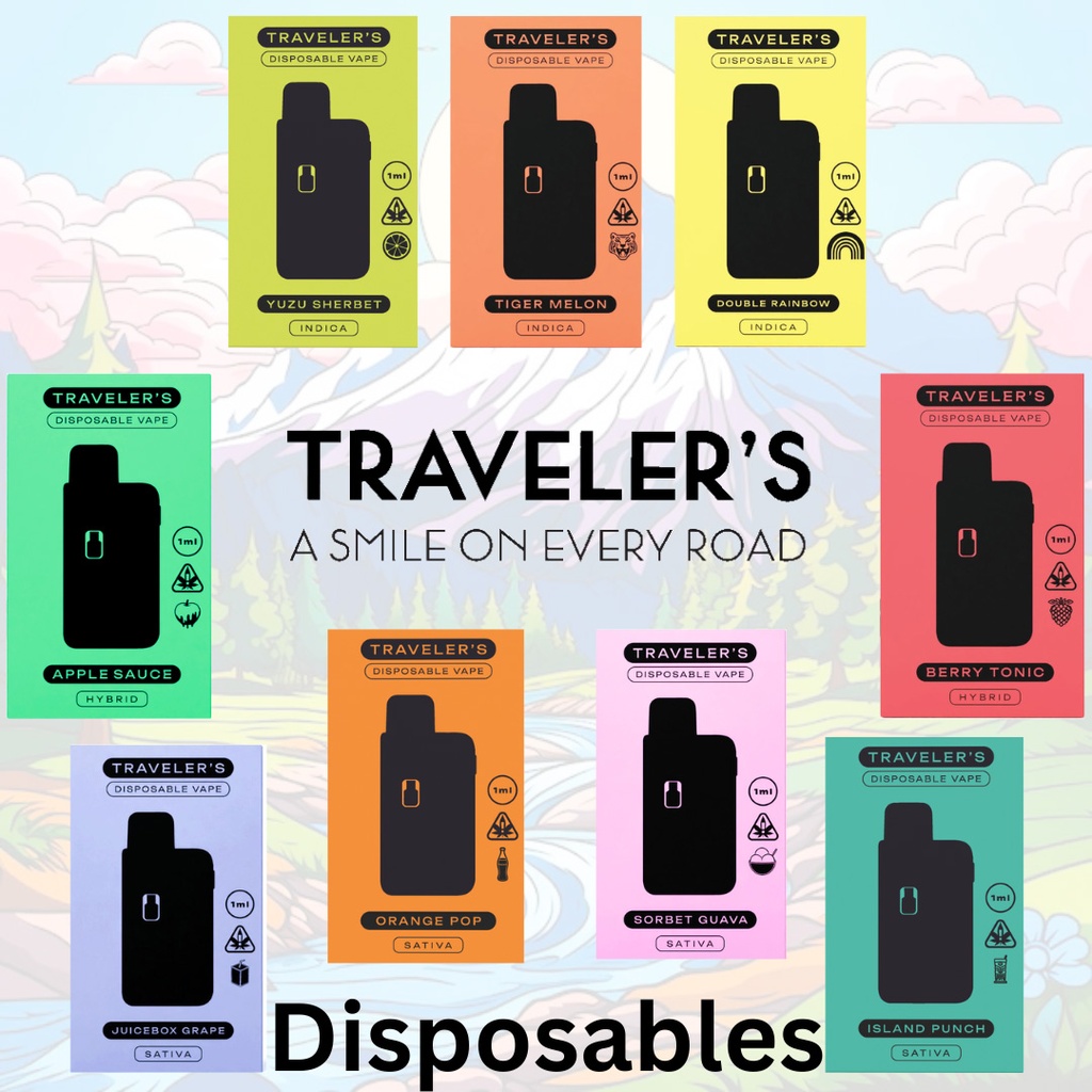 Traveler’s® Stealth Disposable Vapes 1ml - Berry Tonic (Hybrid)