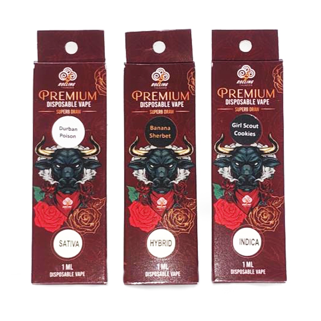 Rolling Thunder Disposable Vape 1ml - Durban Poison (Sativa)