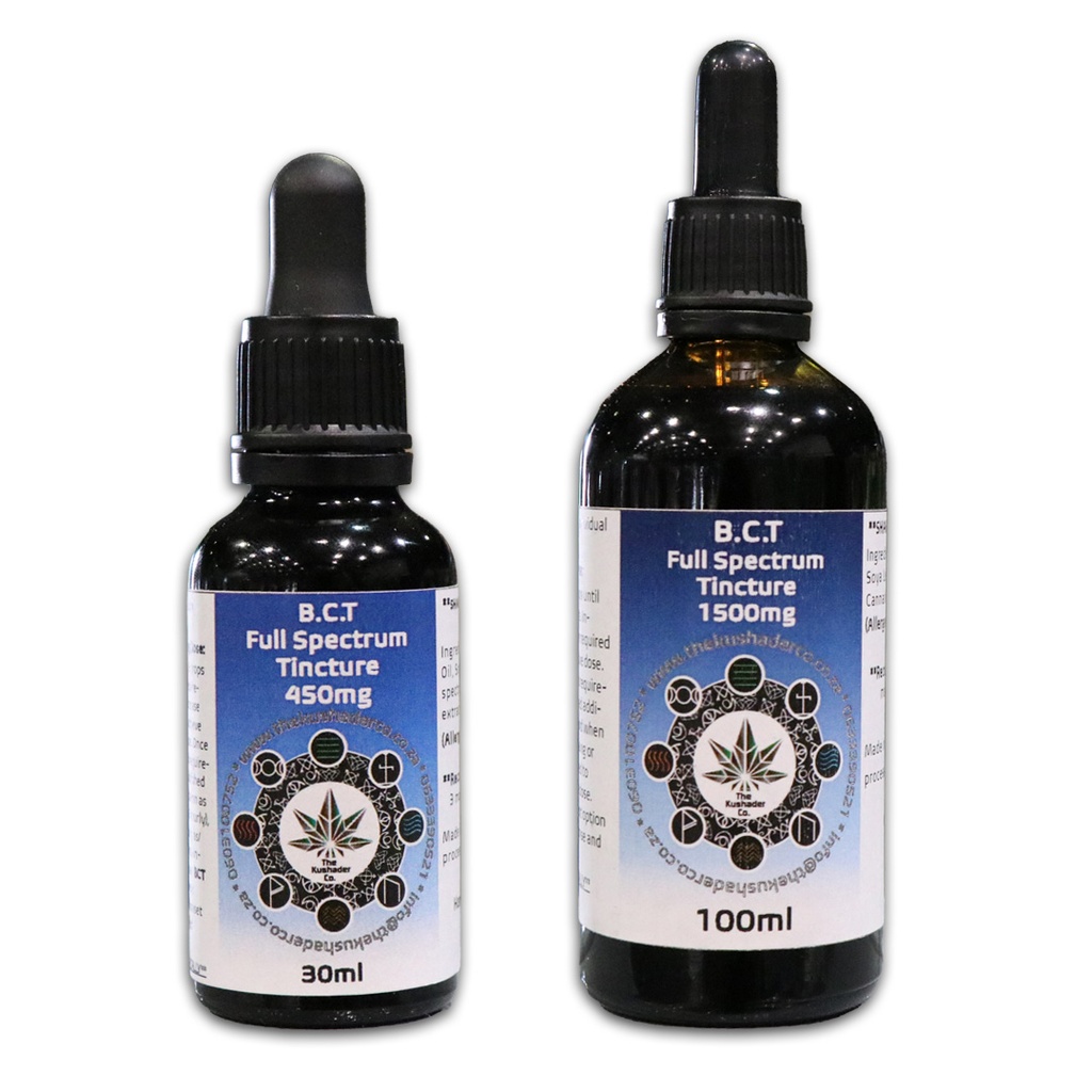 TKC Full Spectrum Cannabis Tinctures (Coconut MCT Oil, 30 ml)