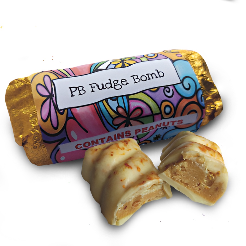Peanut Butter Fudge Bomb Bar (Pack of 10) (50 mg)